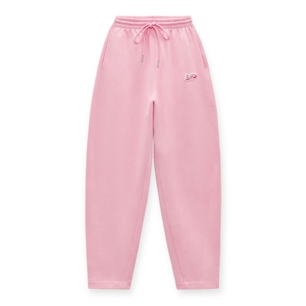 Zara x Barbie The Movie Pink Jogger Pants